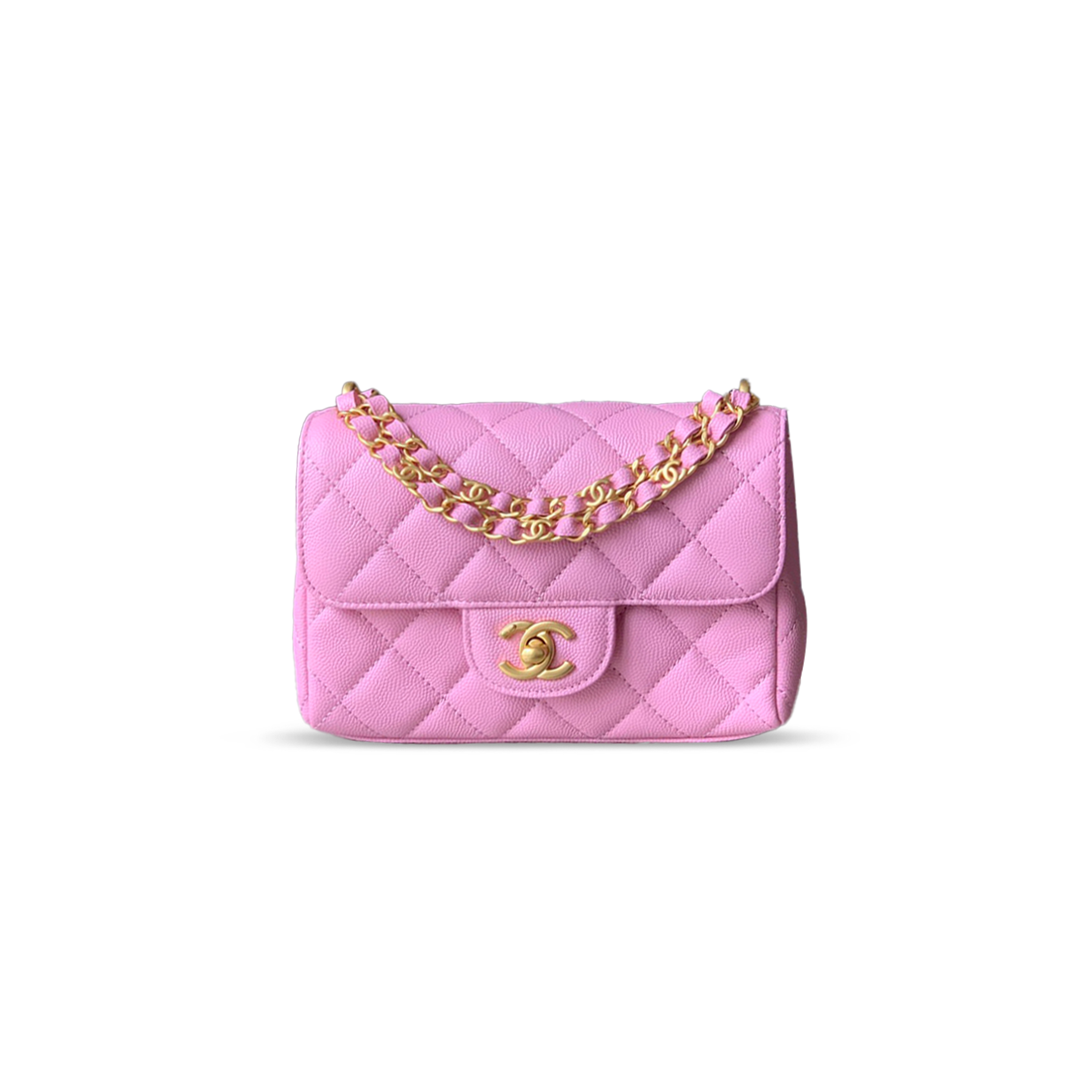 CHANE CAVIAR WALLET ON CHAIN 321498 (18*13*5.5cm)